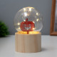 Фигурка световая RISALUX «Тыква», LED-ночник, 3×AG10, шар-8 см, 6.5×6.5×11.5 см