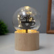 Фигурка световая RISALUX «Люблю кофе», LED-ночник, 3×AG10, шар-8 см, 6.5×6.5×11.5 см
