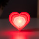 Фигурка световая RISALUX «Большое сердце», 2 Вт, LED-ночник, красный, 3.5×6.5×6 см