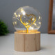 Фигурка световая RISALUX «Сердце», LED-ночник, 3×AG10, шар-8 см, 6.5×6.5×11.5 см