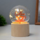 Фигурка световая RISALUX «Люблю кофе», LED-ночник, 3×AG10, шар-8 см, 6.5×6.5×11.5 см