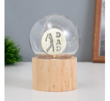 Фигурка световая RISALUX «Папа», LED-ночник, 3×AG10, шар-8 см, 6.5×6.5×11.5 см