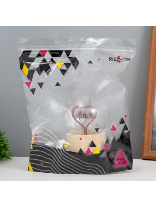 Фигурка световая RISALUX «Сердечко», LED-ночник, 3×AG10, шар-8 см, 6.5×6.5×11.5 см