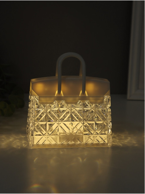 Фигурка световая RISALUX «Дамская сумочка», LED-ночник, 3×AG13, 11.5×6.5×13 см