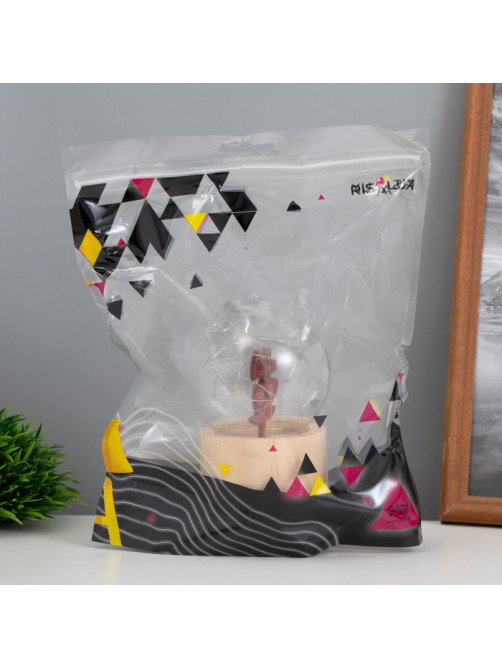 Фигурка световая RISALUX «Люблю кофе», LED-ночник, 3×AG10, шар-8 см, 6.5×6.5×11.5 см