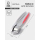 Пресс для чеснока Доляна Redline, 4×2.9×16 см, нержавеющая сталь, красный