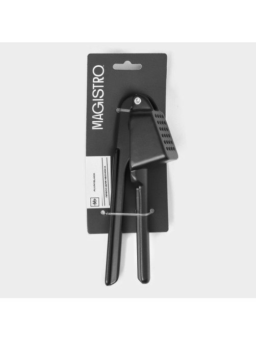 Пресс для чеснока Magistro Alum black, 16 см, чёрный