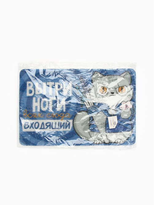 Коврик придверный «Вытри ноги», 38×58 см