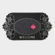 Коврик придверный Доляна Welcome, цветы, 41.5×75 см