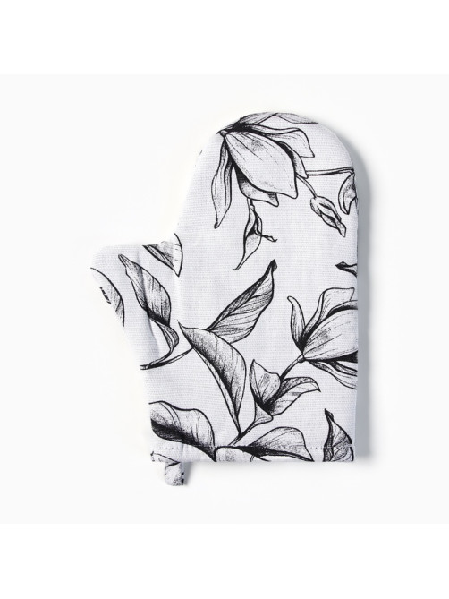 Варежка - прихватка «Доляна» Plant leaves, 20×27 см, 100% хлопок, 250 г/м²