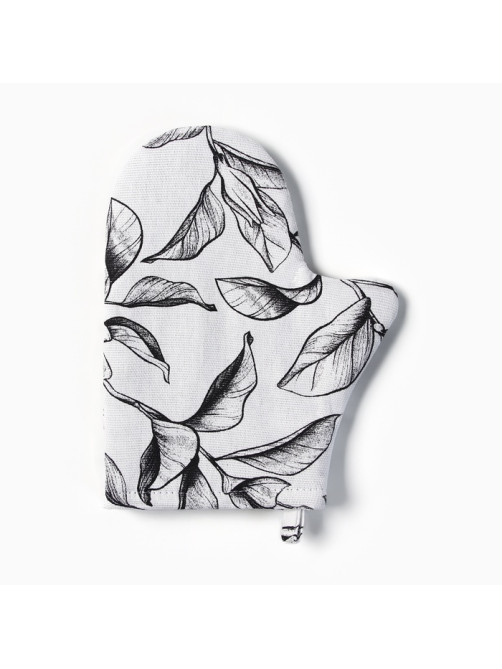 Варежка - прихватка «Доляна» Plant leaves, 20×27 см, 100% хлопок, 250 г/м²