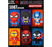 Конструктор UNICON «MiniBlocks», супергерои