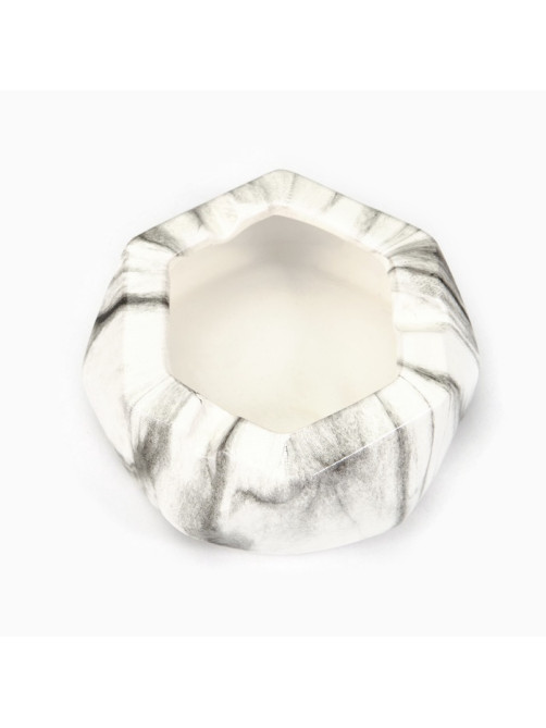 Пепельница для дома «Мрамор», для сигарет и стиков, 13.7×5.5 см, керамика