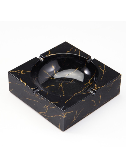Пепельница для дома «Мрамор», для сигарет и стиков, 12.6×4.1 см, керамика