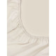 Простыня на резинке евро SL Home, 200×200+30 см, перкаль, молочная