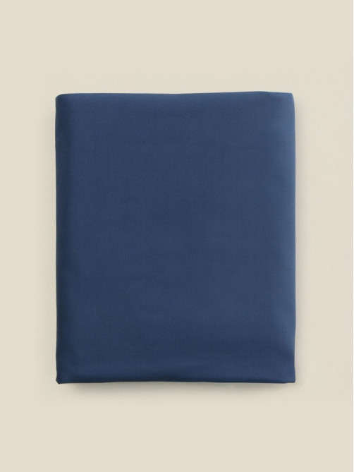 Простыня на резинке евро SL Home, 200×200+30 см, перкаль, синяя