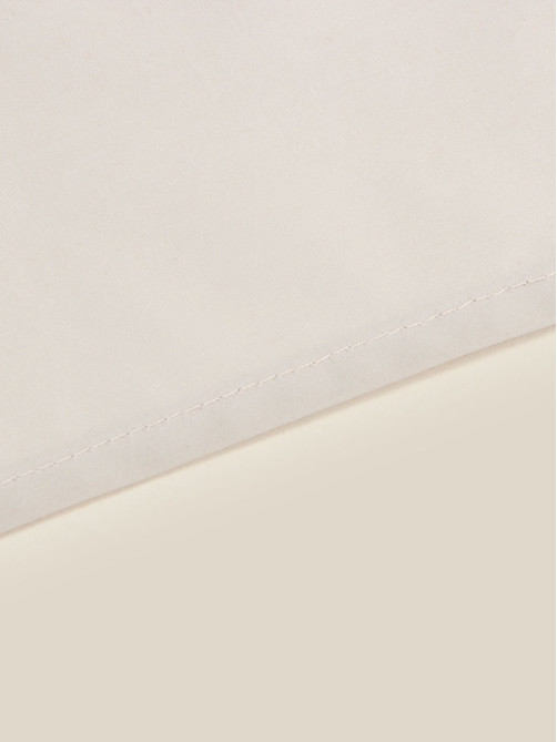 Простыня на резинке евро SL Home, 200×200+30 см, перкаль, молочная