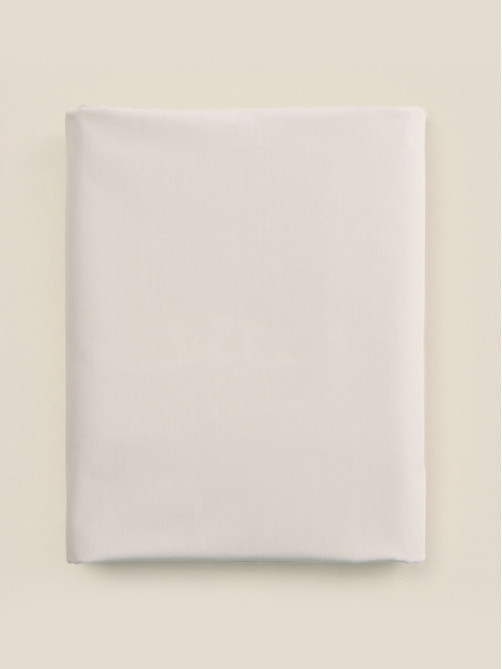 Простыня на резинке евро SL Home, 200×200+30 см, перкаль, молочная