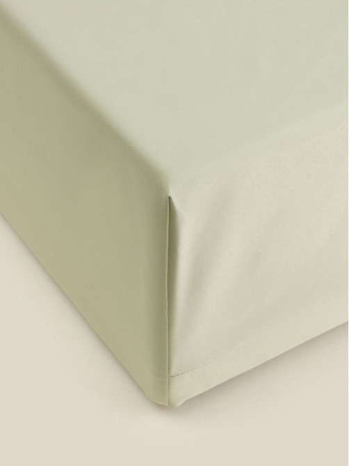 Простыня на резинке 1.5-спальная SL Home Herb, 140×200+30 см, сатин