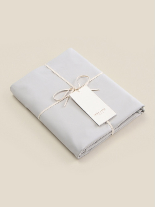 Простыня на резинке евро SL Home, 200×200+30 см, перкаль, серая