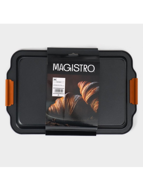 Противень для выпечки Magistro French Bakery, 41.5×26.5×5 см, антипригарное покрытие