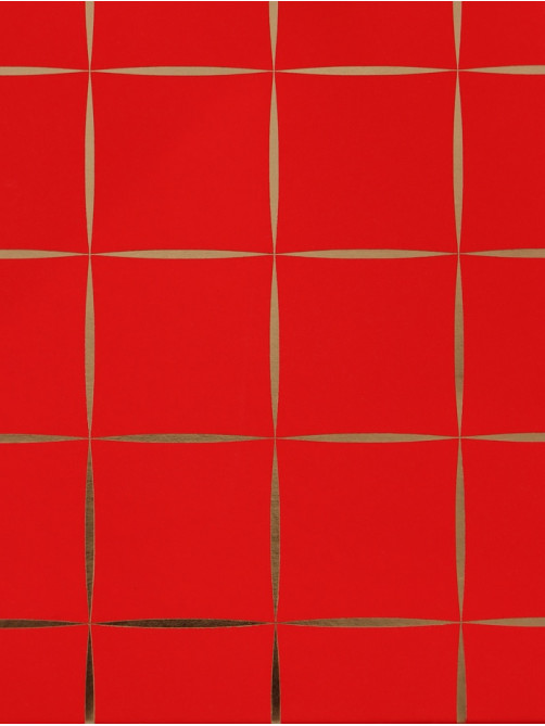 Сумка переноска для цветов, влагостойкая, красная. с тиснением, 22×10.5×13.5±5% см