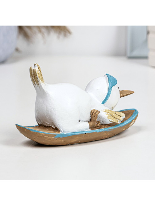 Фигурка полистоун TAKE IT EASY «Пингвин на борде», 14×5.5×7.5 см