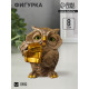 Фигурка гипс «Сова ученая», 8×9×7 см, бежевый