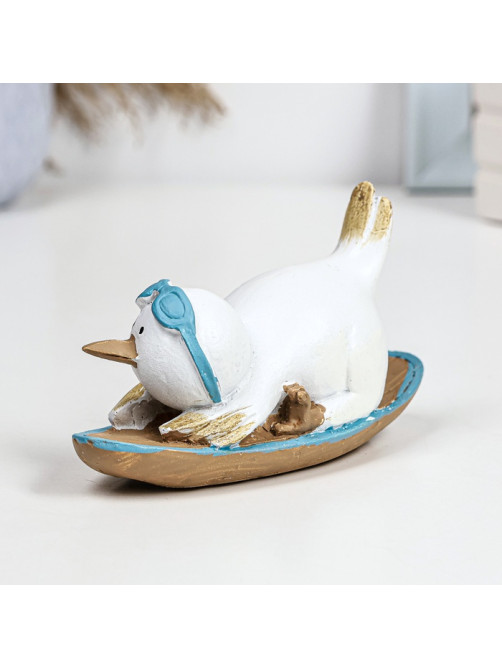Фигурка полистоун TAKE IT EASY «Пингвин на борде», 14×5.5×7.5 см