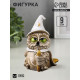 Фигурка гипс «Сова на метле», 9×6×5 см, бежевый