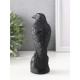 Фигурка гипс «Ворон на камне», 15.5×5.5×10 см, чёрная