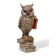 Фигурка гипс «Сова на книгах» коричневая, 14×6×6 см