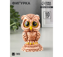 Фигурка гипс «Сова», 10×7×6.5 см