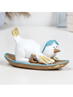Фигурка полистоун TAKE IT EASY «Пингвин на борде», 14×5.5×7.5 см