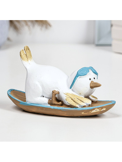 Фигурка полистоун TAKE IT EASY «Пингвин на борде», 14×5.5×7.5 см