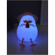 Фигурка световая RISALUX «Утка в отпуске», 2 Вт, LED-ночник антистресс, RGB, USB, 10×8.5×14.5 см