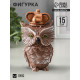 Фигурка гипс «Сова Императорская», 15×8×6 см, коричневый