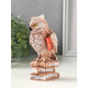 Фигурка гипс «Сова на книгах» коричневая, 14×6×6 см
