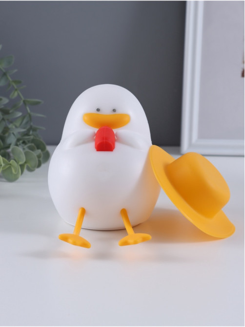 Фигурка световая RISALUX «Утка в отпуске», 2 Вт, LED-ночник антистресс, RGB, USB, 10×8.5×14.5 см