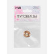 Пуговица металлическая на ножке «Сатурн», декоративная, d=18 мм, цвет золотой