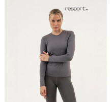 Рашгард с длинным рукавом женский Resport, бифлекс, размер 44 (S), серый