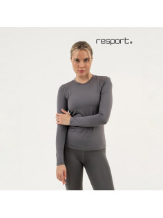 Рашгард с длинным рукавом женский Resport, бифлекс, размер 50 (XL), серый
