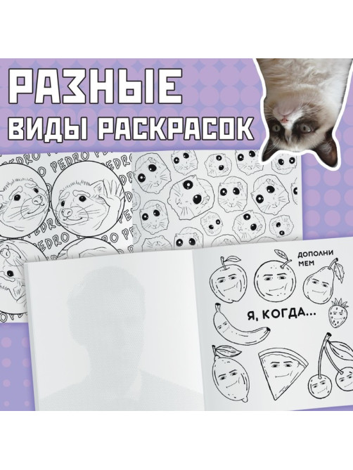 Раскраска «Эпик мемы», 32 стр.