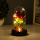 Фигурка световая колба RISALUX «Красная роза», LED-ночник, 3×AG10, 8.5×8.5×15.5 см