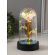 Фигурка световая колба RISALUX «Цветок», LED-ночник, 3×AG10, белый, 8.5×8.5×15.5 см