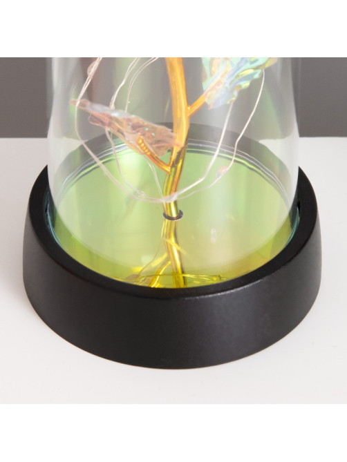 Фигурка световая колба RISALUX «Цветок», LED-ночник, 3×AG10, белый, 8.5×8.5×15.5 см