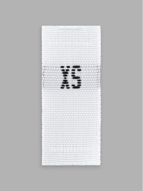 Размерники жаккардовые, XS, 12×30 мм, 100 шт., белые