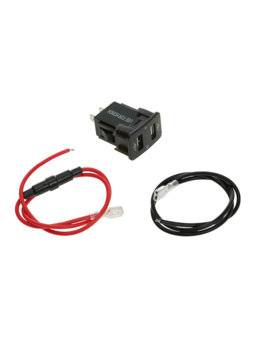 Зарядное устройство, 12-24 В, 2 USB, 4.2 А, вольтметр, черный