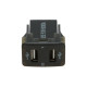 Зарядное устройство, 12-24 В, 2 USB, 4.2 А, вольтметр, черный