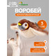 Интерактивная игрушка для животных «Воробей», коричневая